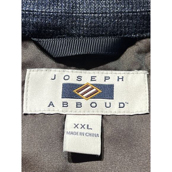 Joseph Abboud 46R XXL Unstructured Blue Casual Denim Look Sport Jacket Stretch - Picture 14 of 15